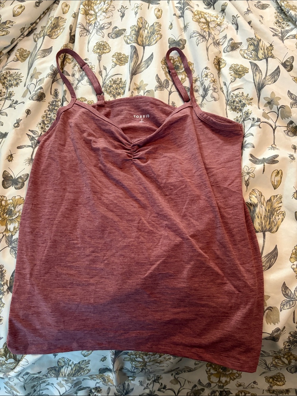 torrid dusty mauve twist-front cami